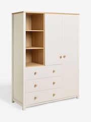 White Malvern Cream Kids Triple Wardrobe - Image 9 of 9