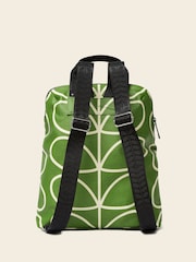 Orla Kiely Green Bestie 100% Cotton Backpack - Image 2 of 4