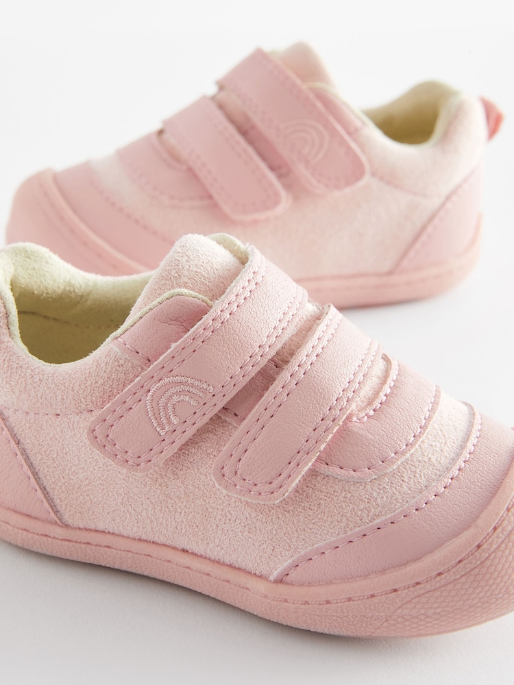 Pink Wide Fit (G) Crawler Trainers - Image 5 of 5