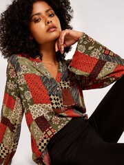 Apricot Black Waistband Ponti Leggings - Image 4 of 5