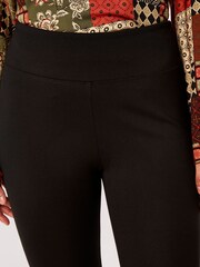 Apricot Black Waistband Ponti Leggings - Image 5 of 5