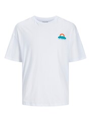 Biały - JACK & JONES Short Sleeve Back Printed T-Shirt - Image 5 of 6