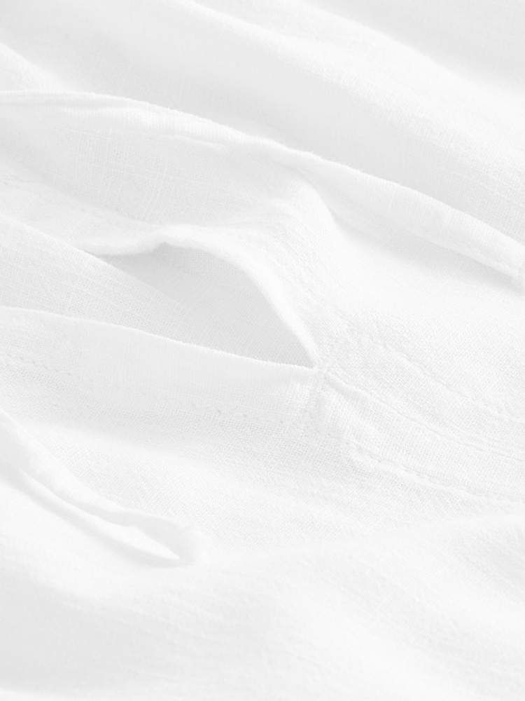White Linen Blend Cami Top - Image 5 of 5