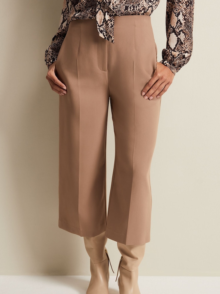 Phase Eight Brown Clean Crepe Aubrielle Culottes - Image 1 of 6