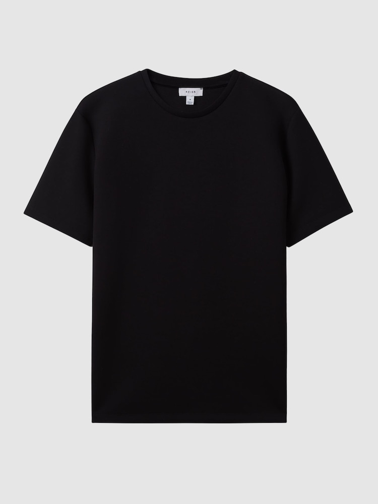 Черный - трикотажная футболка с круглым вырезом Reiss Bradley - Image 2 of 6