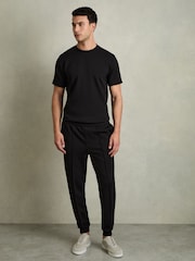 Черный - трикотажная футболка с круглым вырезом Reiss Bradley - Image 3 of 6