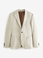 Neutral Motionflex Stretch Textured Jersey Blazer - Image 4 of 8