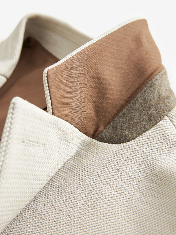 Neutral Motionflex Stretch Textured Jersey Blazer - Image 8 of 8