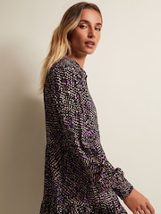 Phase Eight Purple Dolly Snake Swing Dress - Image 4 of 6