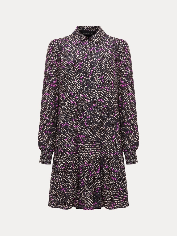 Phase Eight Purple Dolly Snake Swing Dress - Image 6 of 6