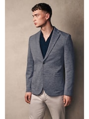 Blue Motionflex Stretch Textured Jersey Blazer - Image 2 of 10
