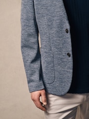 Blue Motionflex Stretch Textured Jersey Blazer - Image 4 of 10
