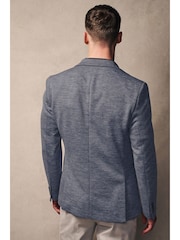Blue Motionflex Stretch Textured Jersey Blazer - Image 5 of 10