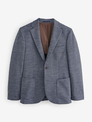 Blue Motionflex Stretch Textured Jersey Blazer - Image 6 of 10