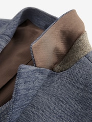 Blue Motionflex Stretch Textured Jersey Blazer - Image 8 of 10