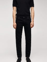 Mango Black Slim Fit Jan Jeans - Image 1 of 7