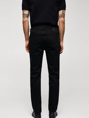 Mango Black Slim Fit Jan Jeans - Image 2 of 7
