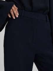 Reiss Navy Margeaux Wide Leg Suit Trousers - Image 4 of 6
