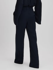 Reiss Navy Margeaux Wide Leg Suit Trousers - Image 5 of 6