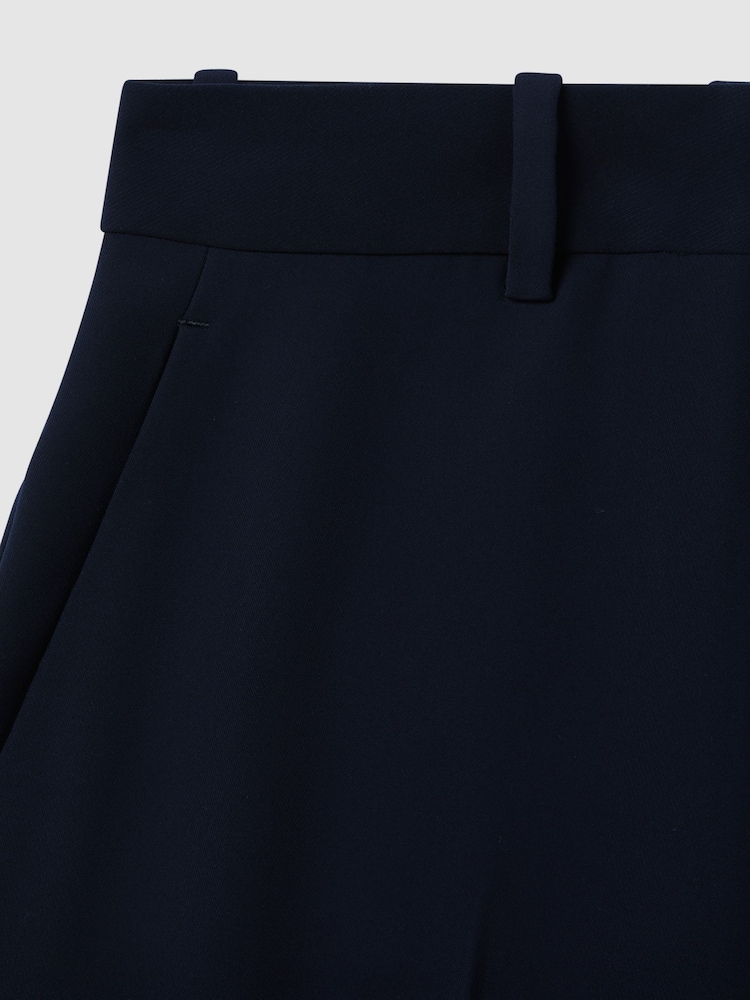 Reiss Navy Margeaux Wide Leg Suit Trousers - Image 6 of 6