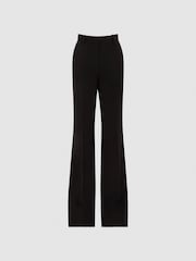 Reiss Black Margeaux Petite Wide Leg Suit Trousers - Image 2 of 5