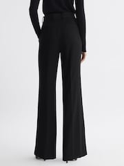 Reiss Black Margeaux Petite Wide Leg Suit Trousers - Image 4 of 5