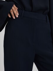 Marineblau - Reiss Margeaux Anzughose mit weitem Bein - Bild 4 von 7