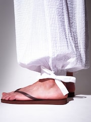 South Beach White Seersucker Balloon Trousers - Image 5 of 5