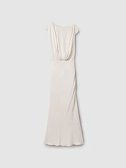 Reiss Ivory Rupa Draped Maxi Dress - Image 2 of 6