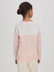 Reiss Wool Blend Striped Crew Neck Jumper - Imagen 5 de 5