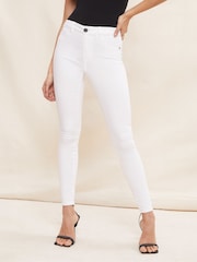 Friends Like These White High Waisted Jeggings - Image 1 of 4