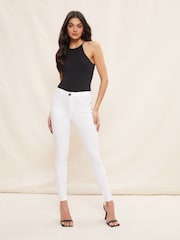 Friends Like These White High Waisted Jeggings - Image 3 of 4
