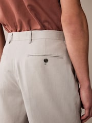 Light Grey Linen Shorts - Image 4 of 9