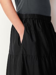 Black Tiered Maxi Skirt - Image 4 of 6