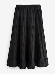 Black Tiered Maxi Skirt - Image 5 of 6