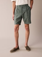 Green Linen Shorts - Image 1 of 10
