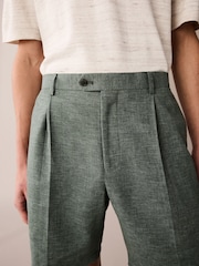 Green Linen Shorts - Image 4 of 10