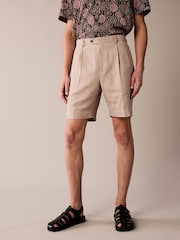 Stone Linen Shorts - Image 1 of 11