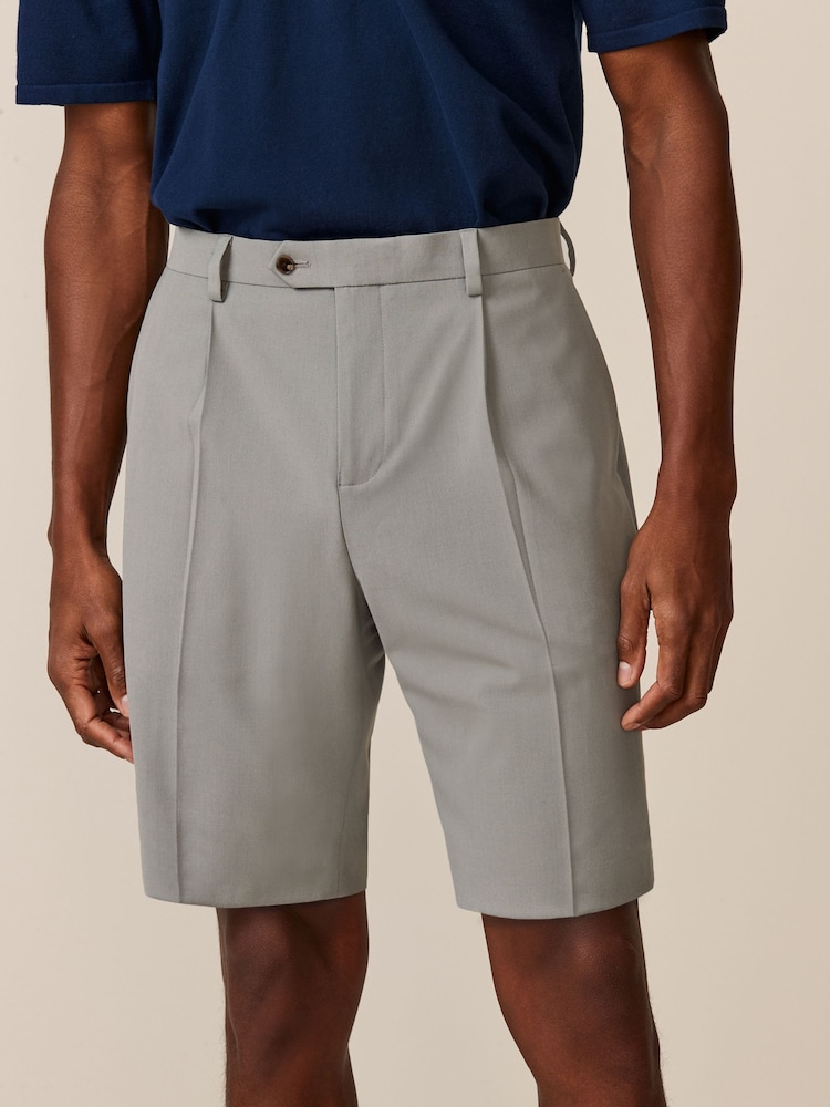 Cement Grey Motionflex Stretch Suit: Shorts - Image 1 of 8