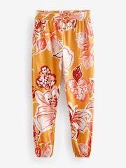 Ochre Yellow Floral 100% Cotton Pyjamas - Image 8 of 9