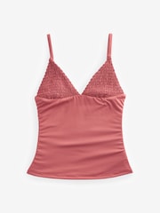 Altrosa - Gerafftes, bauchformendes Tankini-Top - Bild 6 von 6