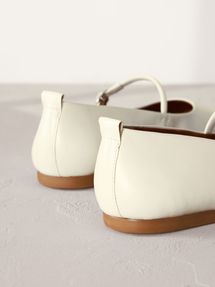 Bone Signature Leather Mary Jane Flat Shoes - Image 3 of 6