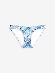 Blue/White Tile High Leg Bikini Bottoms - Image 5 of 5