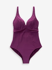 Plum Purple DD+ Plunge Wired Tummy Control Swimsuit - Image 9 of 9