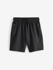 Black Light Weight Sports Shorts (3-17yrs) - Image 1 of 4