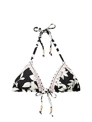 Myleene Klass Triangle Black/Cream Floral Bikini Top - Image 7 of 7