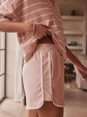 Pink Towelling Shorts - Image 5 of 5