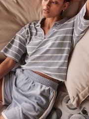 Blue Towelling Shorts - Image 3 of 5