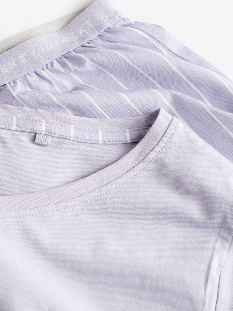 بنفسجي فاتح خطوط - بيجامات قطن بنسبة 100% - صورة 10 من 10 بنفسجي فاتح خطوط - بيجامات قطن بنسبة 100% - صورة 10 من 10