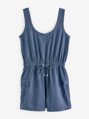 Indigoblau - Playsuit aus Lyocell - Bild 6 von 6